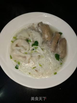 小排骨馄饨面的做法步骤：6