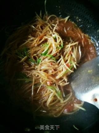 土豆丝拌面的做法步骤：7