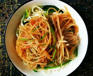土豆丝拌面的做法步骤：11