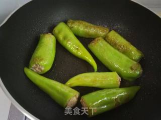 尖椒酿肉的做法步骤：8