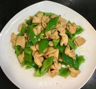 青椒炒大肠的做法步骤：9
