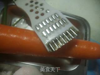 胡萝卜炒肉的做法步骤：2
