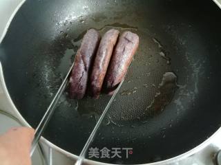 发面黑米红豆饼的做法步骤：11