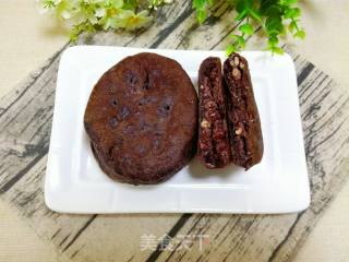 发面黑米红豆饼的做法步骤：12