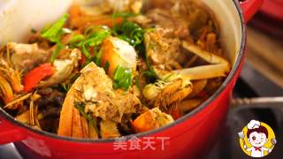 海鲜鸡煲蟹的做法步骤：16
