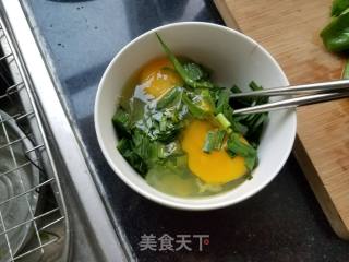 韭菜鸡蛋炒莴笋叶的做法步骤：3