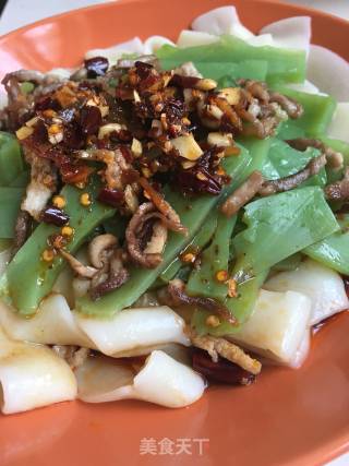 炒肉凉粉牛筋面的做法步骤：13