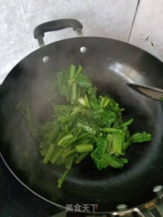 蚝油莴笋叶的做法步骤：6