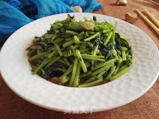 蒜香茼蒿的做法步骤：7
