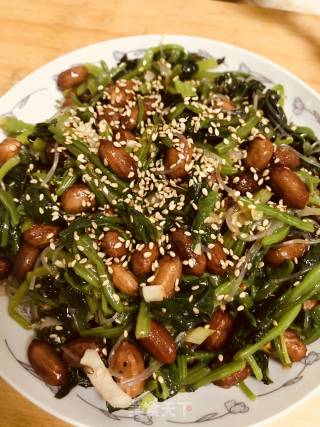 炝拌菠菜粉丝的做法步骤：5