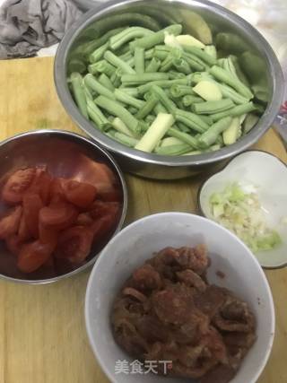豆角土豆焖面的做法步骤：1