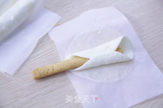 马蹄莲蛋卷的做法步骤：16