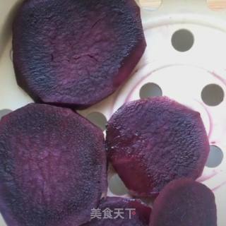 椰蓉紫薯的做法步骤：1
