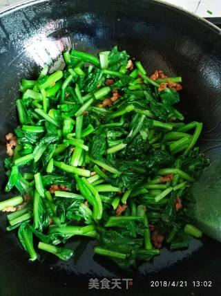 肉渣广东菜心的做法步骤：6