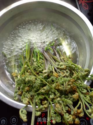 凉拌蕨菜的做法步骤：1