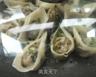 香煎槐花牛肉馄饨的做法步骤：16