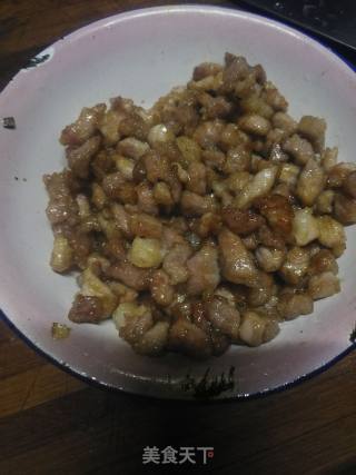 蒜苔炒肉丁的做法步骤：4