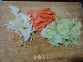 素炒莜面的做法步骤：2