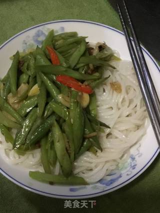 豆角肉丝盖浇米粉的做法步骤：13
