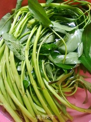 博白蕹菜的做法步骤：1