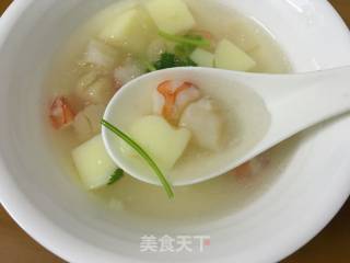 干贝豆腐羹的做法步骤：12