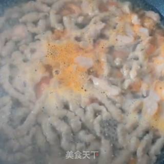 鲜虾猪肝面线的做法步骤：8