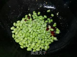 毛豆炒肉丝的做法步骤：5