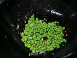 毛豆炒肉丝的做法步骤：6