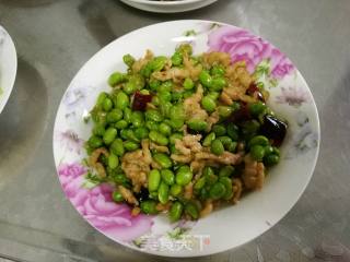 毛豆炒肉丝的做法步骤：11