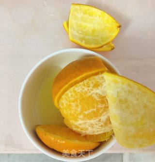 盐蒸橙的做法步骤：3
