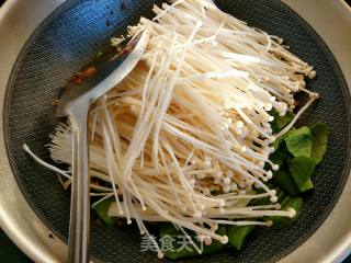 青菜金针菇的做法步骤：6