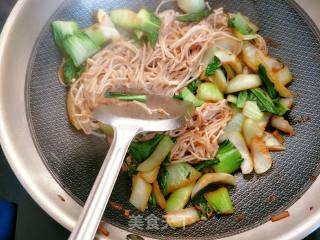 青菜金针菇的做法步骤：7