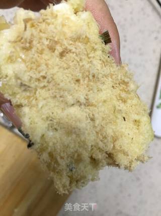 沙拉彩色火腿肉松面包的做法步骤：19