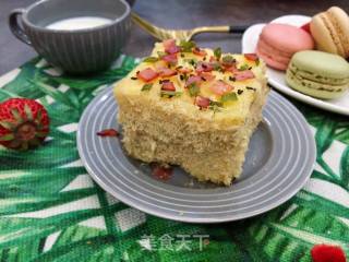 沙拉彩色火腿肉松面包的做法步骤：20