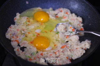 鸡蛋炒豆渣的做法步骤：7