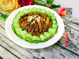 酱烧蒜香茄条的做法步骤：8