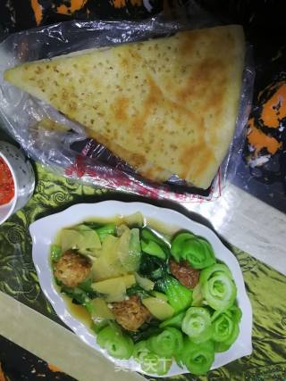 油菜土豆片的做法步骤：8