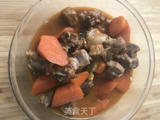 红萝卜烧排骨的做法步骤：7
