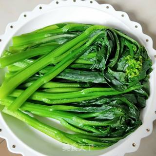 浇汁菜心的做法步骤：5