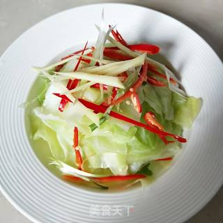 响油手撕包菜的做法步骤：6