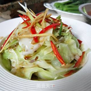 响油手撕包菜的做法步骤：7