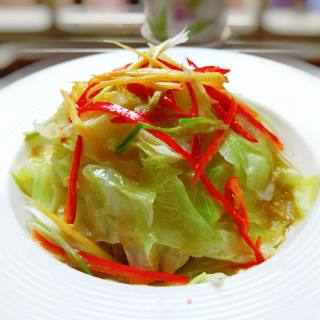 响油手撕包菜的做法步骤：10
