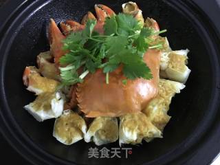 豆酱焗蟹的做法步骤：8