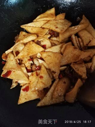 小炒千叶豆腐的做法步骤：9