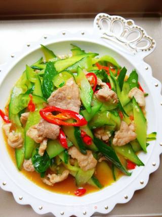 青瓜炒肉片的做法步骤：11