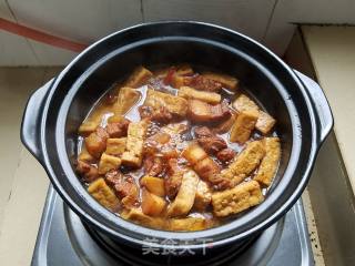 五花肉煲豆腐的做法步骤：8