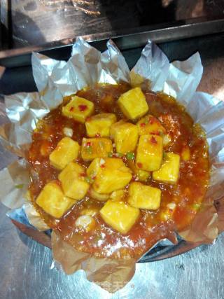 虾仁金豆腐的做法步骤：2