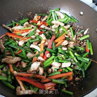 韭香肉丝的做法步骤：11