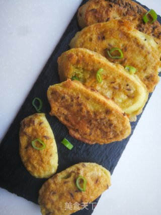 香煎馒头片的做法步骤：10