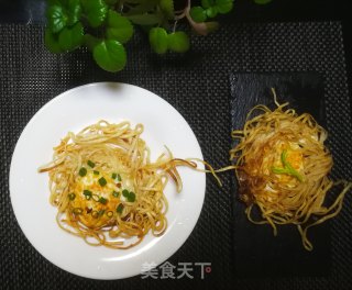 鸟巢煎蛋的做法步骤：8